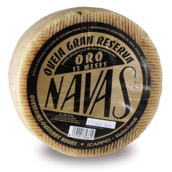 Queso de Oveja Navas gran reserva oro Ayna