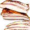 Trozos y lonchas de papada ibérica adobada y curada de ibéricos Ayna