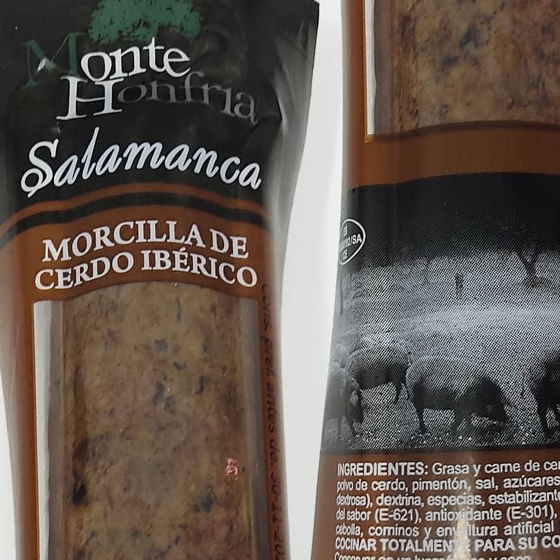 Morcilla de cerdo ibérico marca Monte Honfria